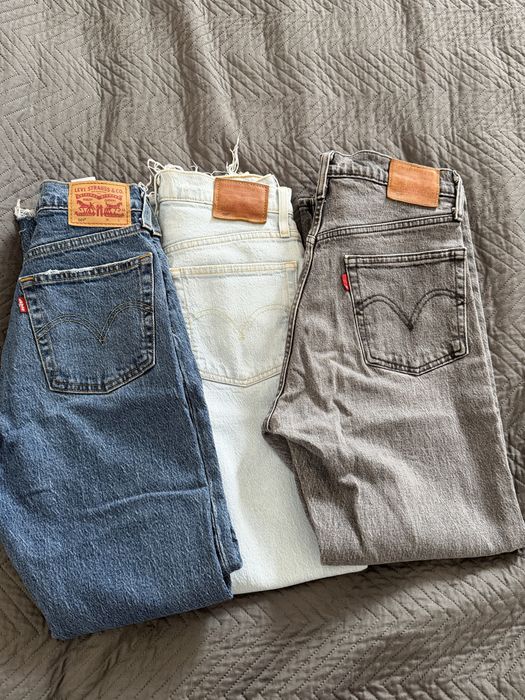 Джинси графітові Levi’s / джинси мом