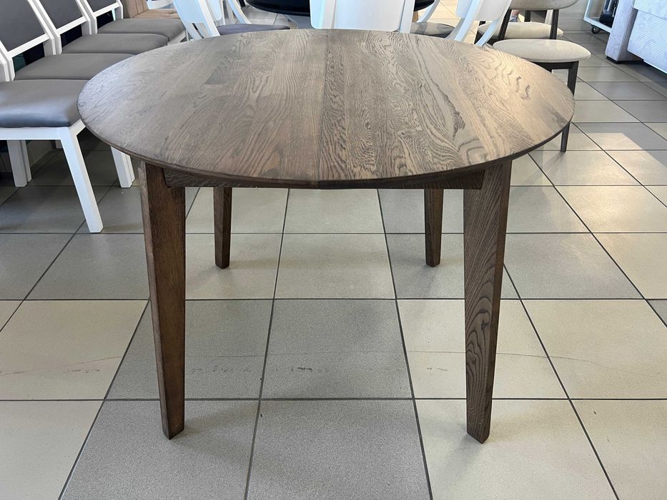 Стіл Соренто Д100+40 кухонний круглий розкладний дубовий на кухню дуб