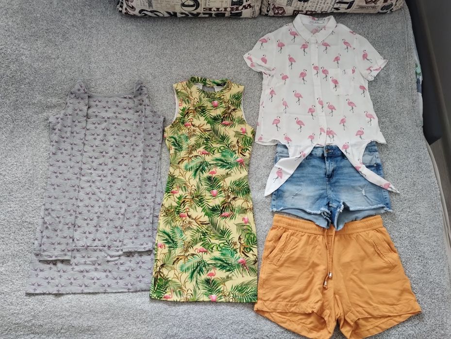 Paczka zestaw damskich letnich ubrań ciuchów roz. XS (34)
