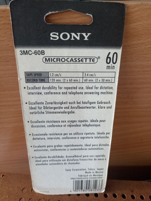 Mini cassete (3 unidades)