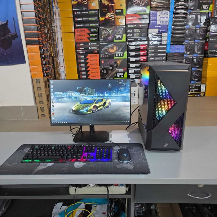 Компютер Intel Core i5-9600kf, 16GB DDR4, RX 570, SSD 120 + HDD 2TB
