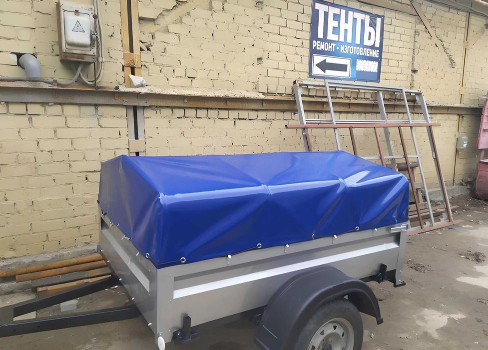 Тент ПВХ на легковой прицеп на заказ. Накидка, полотно,брезент, причіп