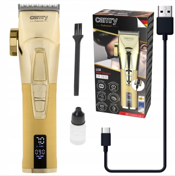 Maszynka Camry do strzyżenia włosów, jak nowa, trymer, bezprzewodowa