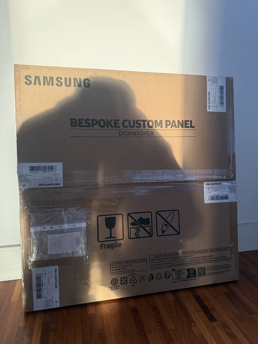 Szklany front bialy do zmywarki samsung bespoke