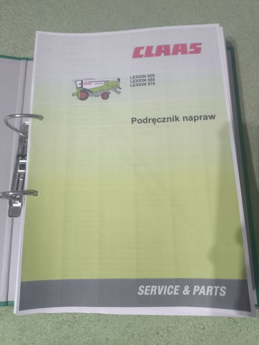 Podręcznik napraw Claas Lexion 570,580,600