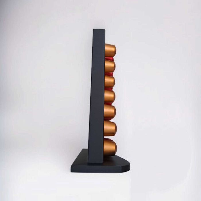 Suporte e organizador de cápsulas Nespresso com design ondulado