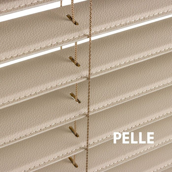 Жалюзі преміум. Жалюзі шкіра. Premium leather blinds.
