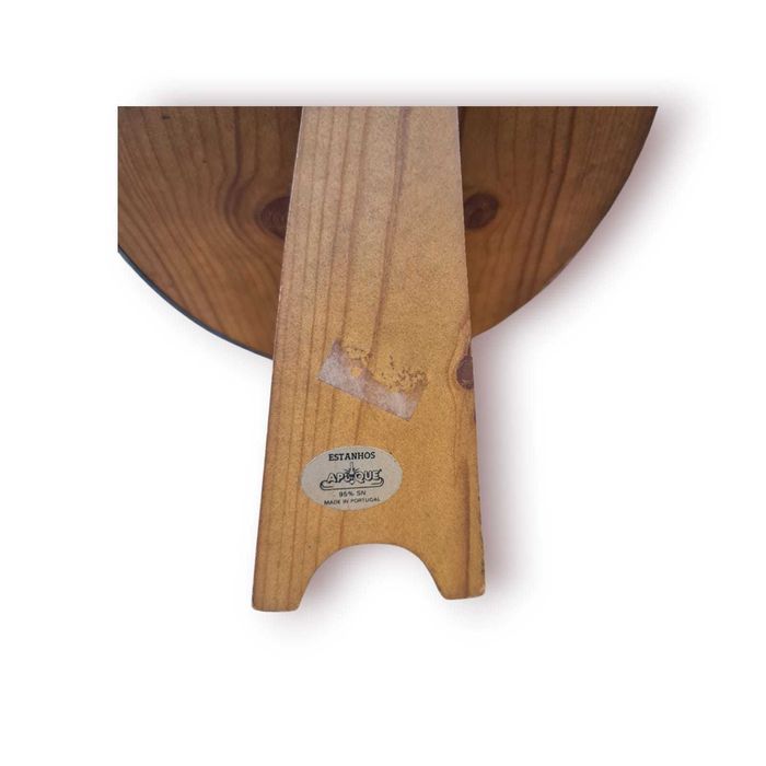 Porta-Retratos Oval Estanho Aplique (Portugal, 95% Sn)