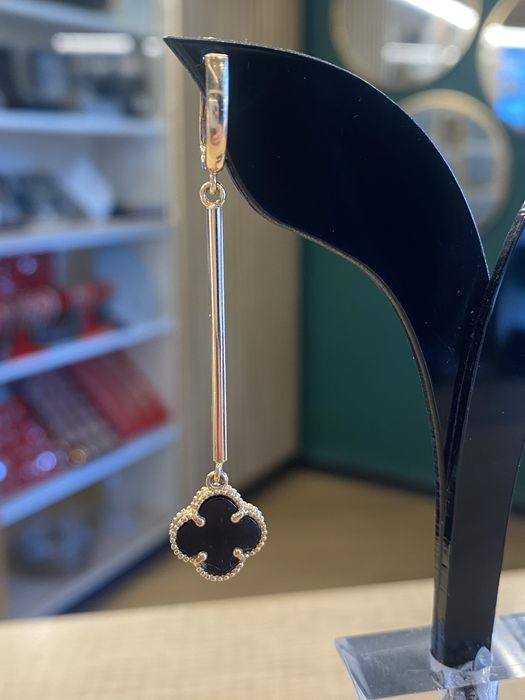 Złote długie kolczyki próba 585