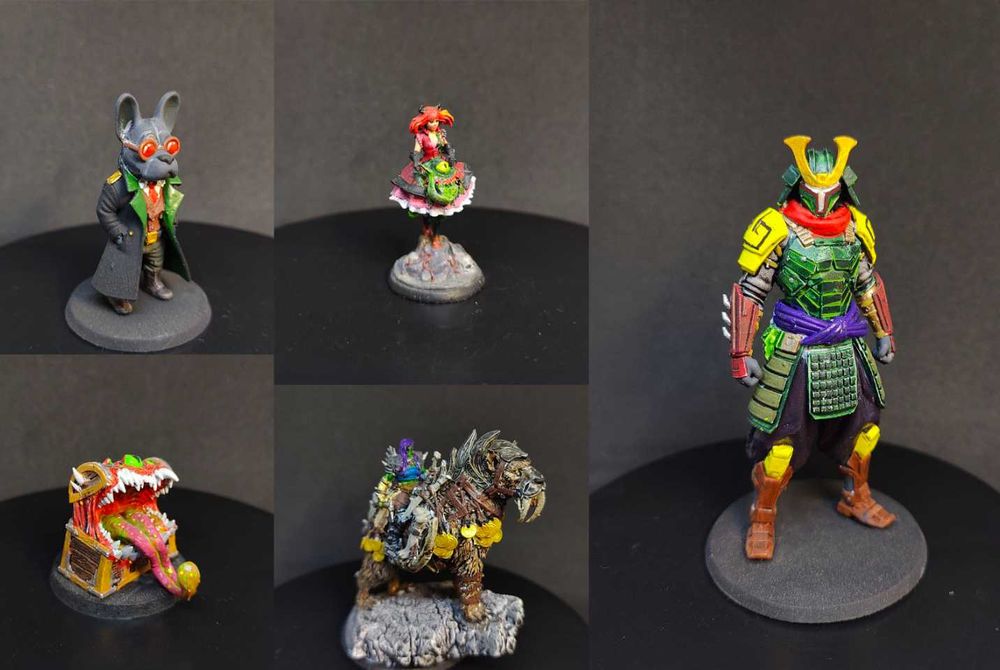 Покрашенные миниатюры Warhammer 40k D&D — большая коллекция