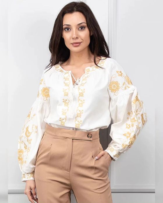 Шикарна натуральна вишиванка S, M, L