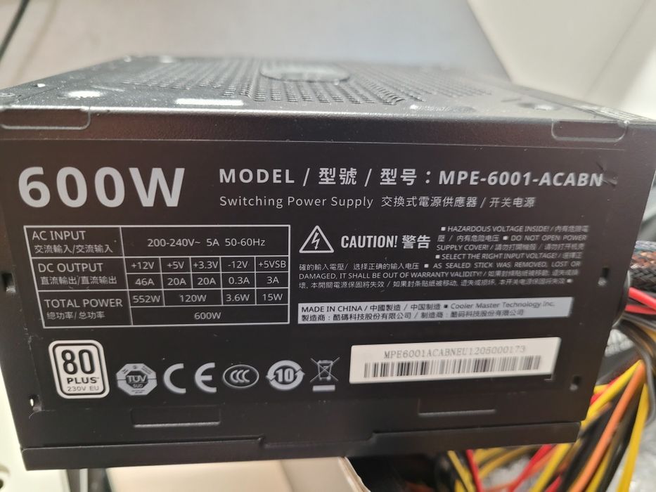 Zasilacz do pc nowy 600w