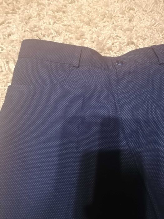 garnitur chłopięcy (marynarka + spodnie), granatowy, rozm.140