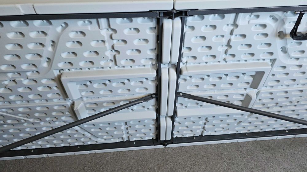 Stół cateringowy biały 240 x 85 cm