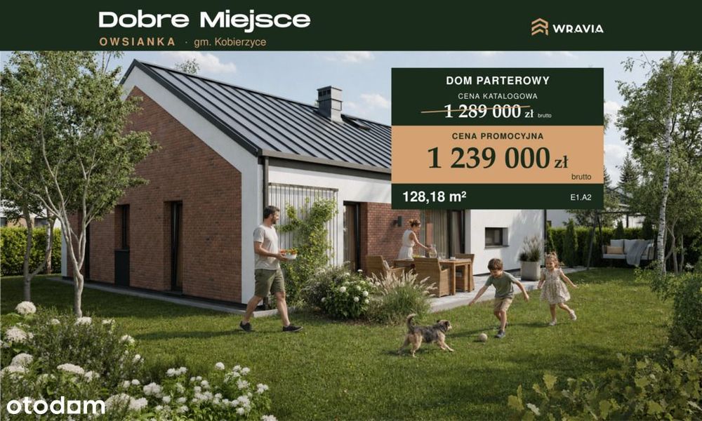 Dom wolnostojący 125 M2 teraz 50 tys taniej! Owsianka- Kobierzyce