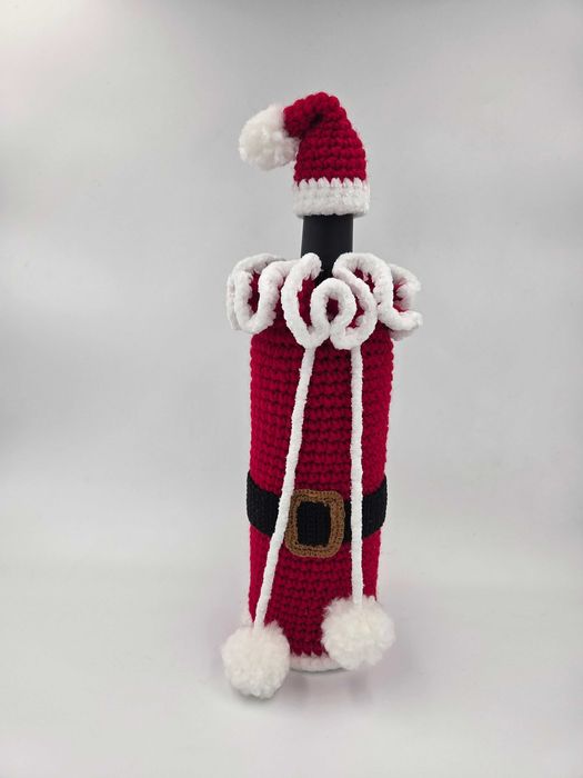 Pokrowiec Świąteczny na butelkę  wina