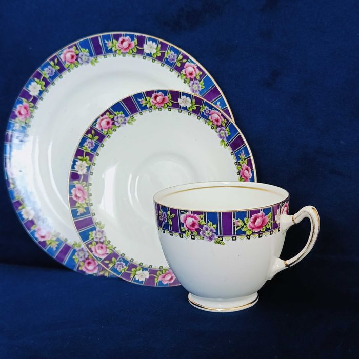 **TRIO filiżanka porcelana Star Longton PARAGON 1913_1916