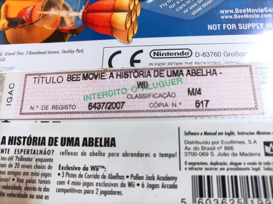 Jogo para Nintendo Wii - Bee Movie Game