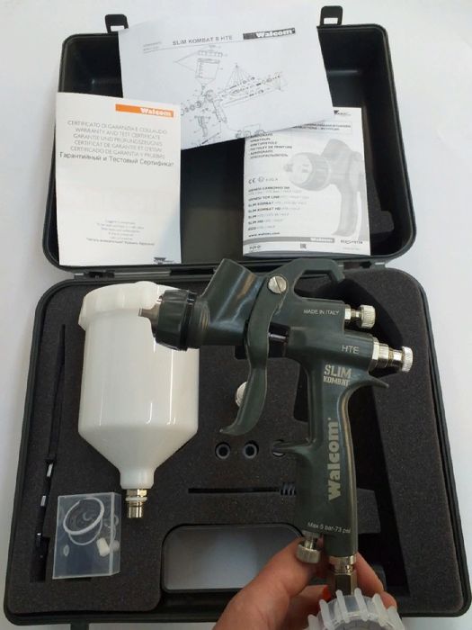 Краскопульт Walcom Slim Kombat HTE, покрасочный пистолет Валком Комбат