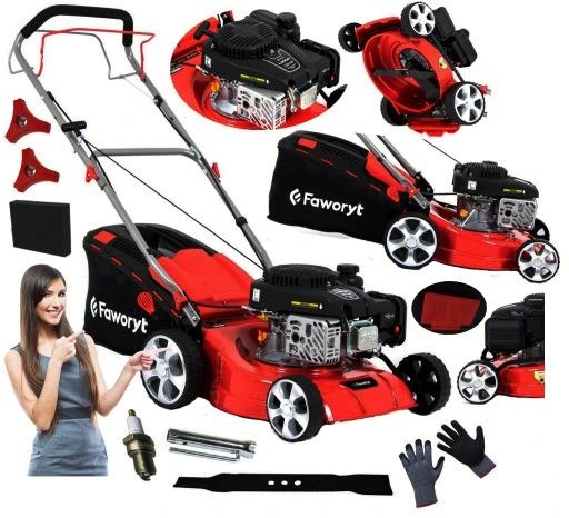 kosiarka spalinowa premium potężna z napędem napęd xxl zestaw full lekka