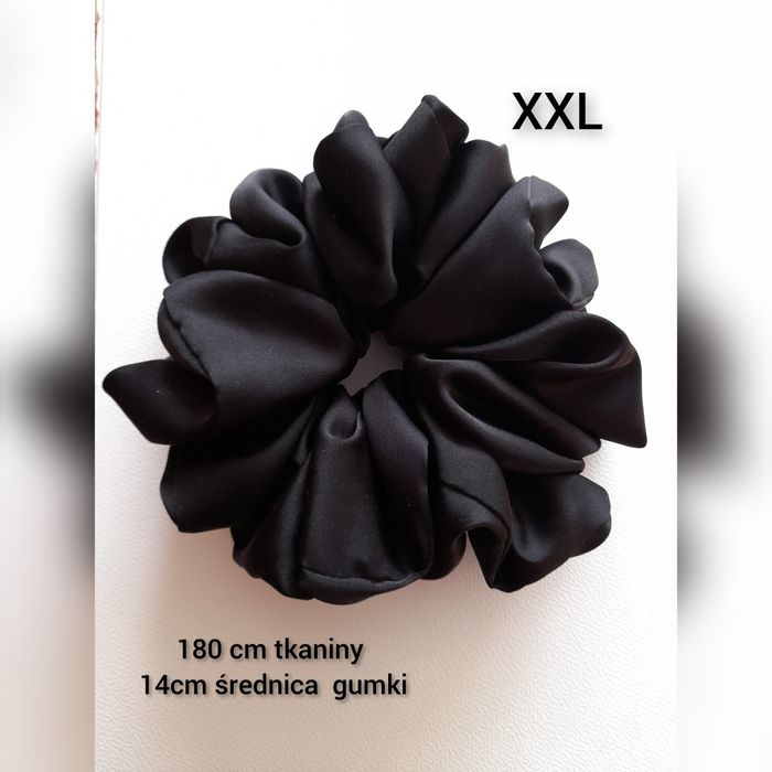 Maxi gumka czarna 10% jedwab