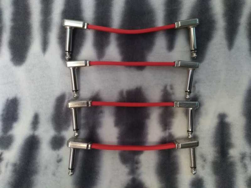 23 Cabos Patch Ernie Ball Flat Ribbon P/ Pedaleira (Como Novos)