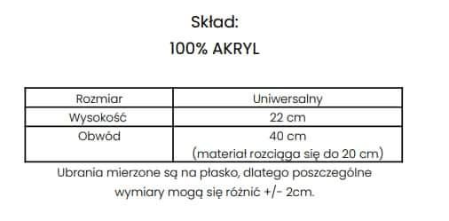Czapka Olavoga Gaby Uni czarna beżowa ecru
