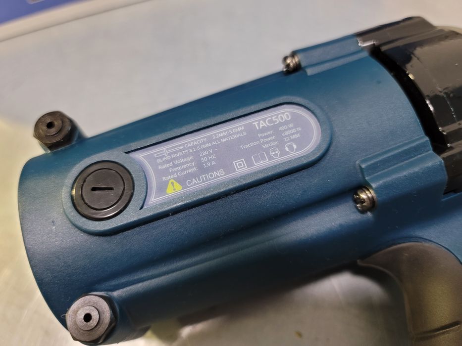 Электрозаклепочник заклепочник Time-proof TAC-500 +2 Пары губок + Ремк