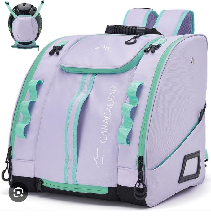 Mochila caracaleap para capacete e botas de ski
