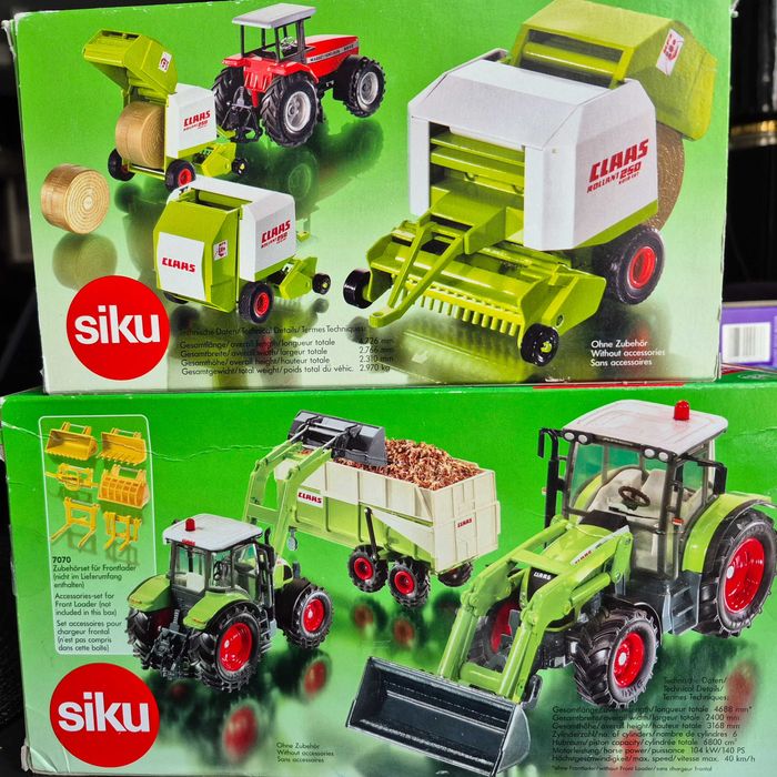 Siku 3656 Claas 697 ATZ Prasa Claas Rollant 250