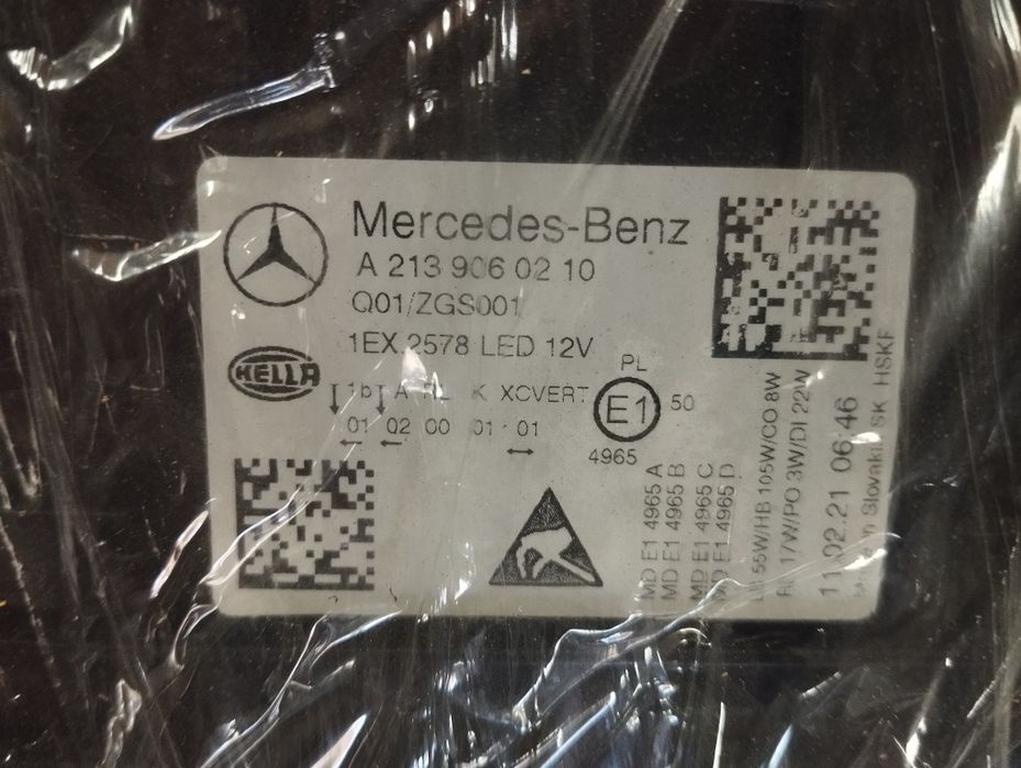 Par de óticas Mercedes w213 Led