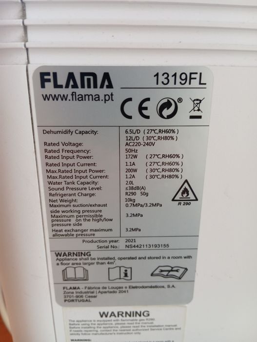 Desumidificador Flama