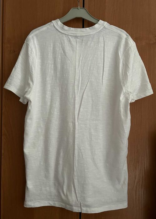 Tommy Hilfiger T-shirt męski biały rozm. S/M stan bdb.