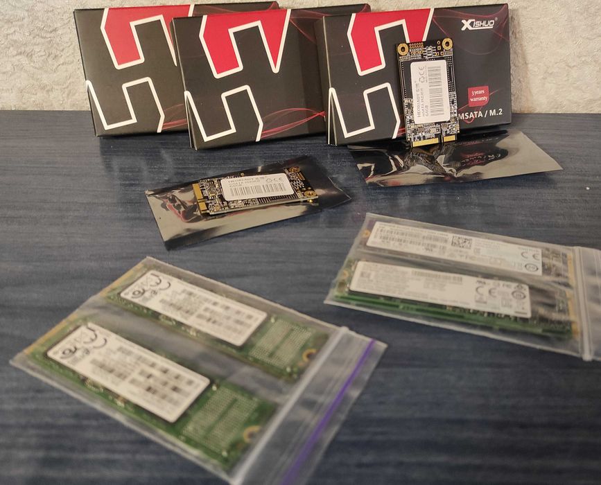 SSD диски 120Гб-2Тб SATA, mSata, m2 NGFF, m2 NVME. Адаптери.