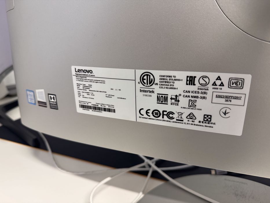 Lenovo All In One Desktop i5 8400 8GB Ram