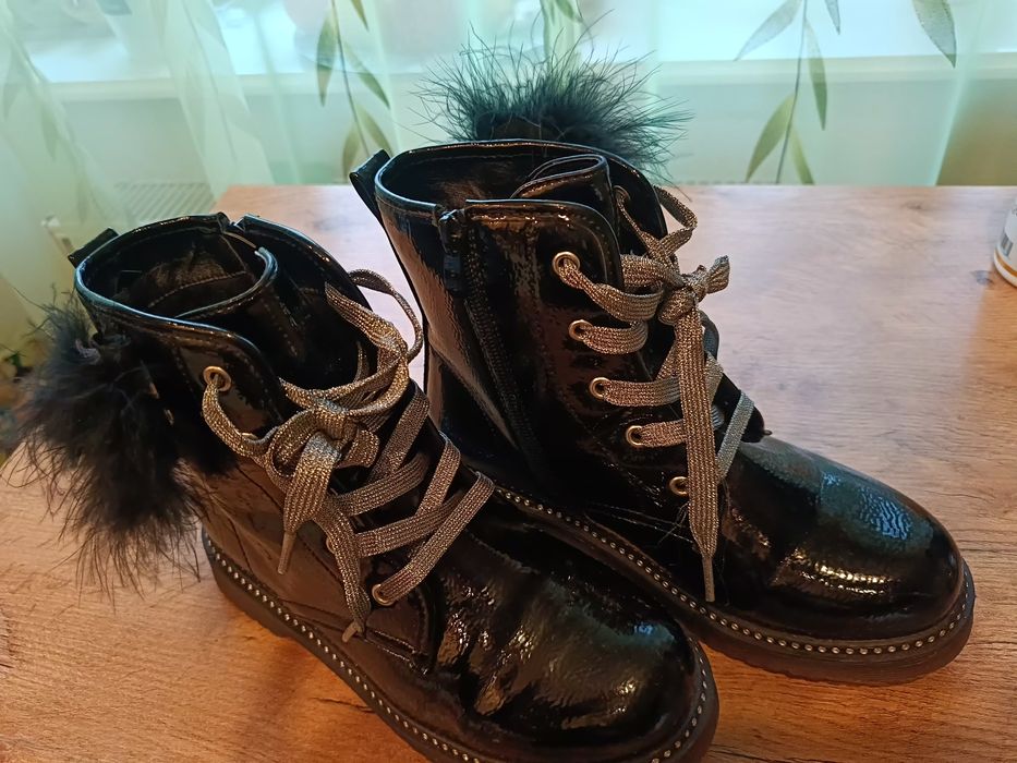 Buty zimowe dziewczęce r.35