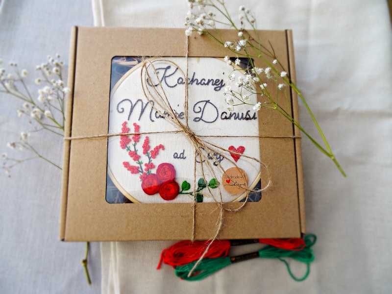 Haft ręczny zboża. Pamiątka Komunii, Prymicji, Bierzmowania. Prezent