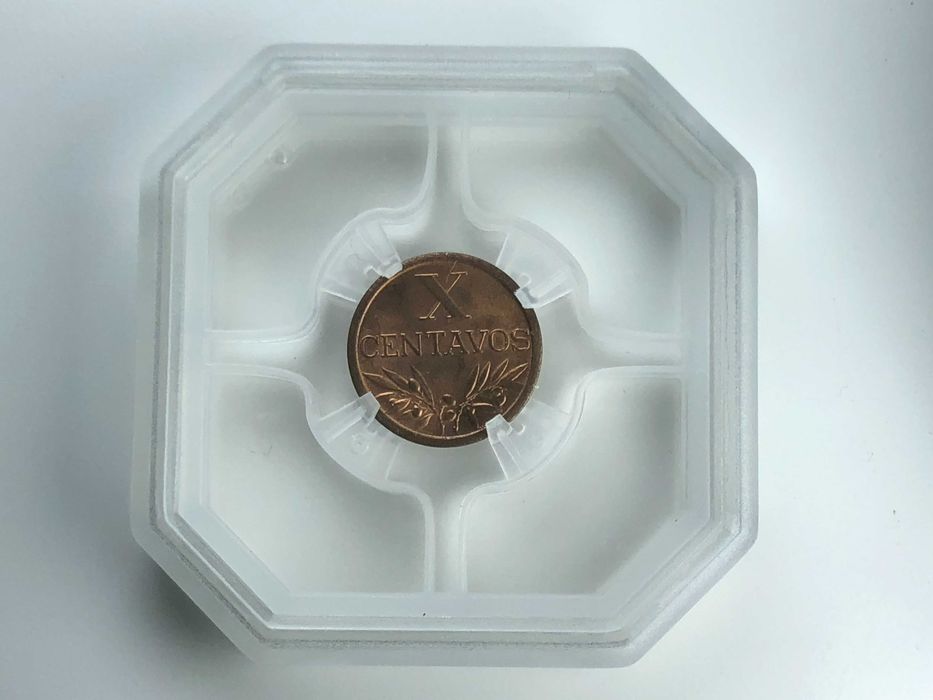 MOEDA CERTIFICADA GENI MS65 - X Centavos 1959 Bronze