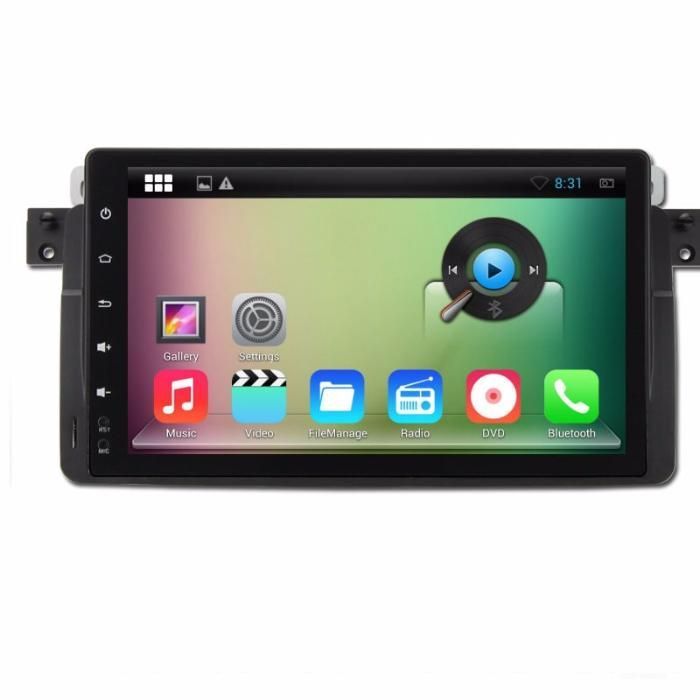 Auto radio 9" BMW E46 E39 53 Android 14 64GB Sem Botões