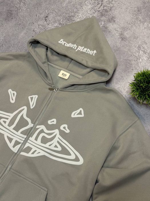 Кофта broken planets, Zip hoodie broken planets