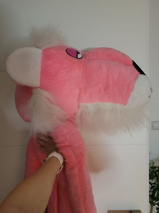 Pluszowa Rozowa Pantera
Wysokość 140 cm
Szerokość glowy 38 cm
Długość