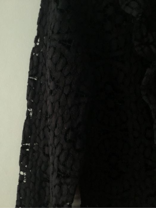 Vestido renda preto Zara