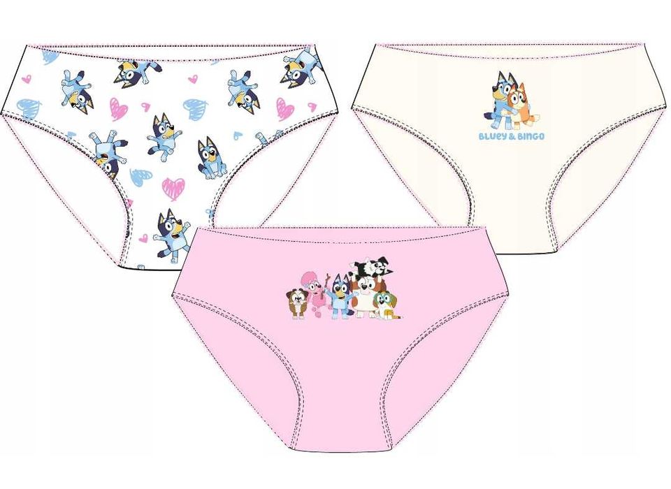 Majtki Bluey figi 122/128 majteczki 7-8 lat Blue i Bingo bawełniane
