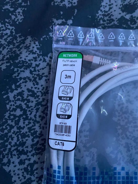 15 Network Patch Cables, Categoria 6, Branco, 3 Metros , DELTACO