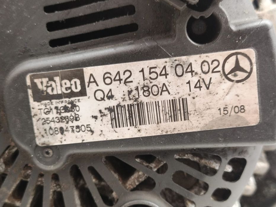 Alternador Original 14V 180A Valeo Mercedes Benz 3.0 CDI 642940