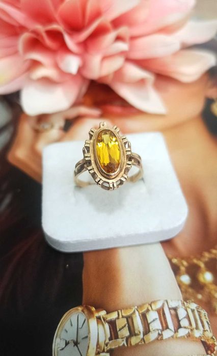 Złoty pierścionek p.585/5,38g