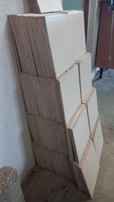 Lote de Azulejos Brancos Mate 20x20 cm (180 peças / 7,20 m²) – Novos