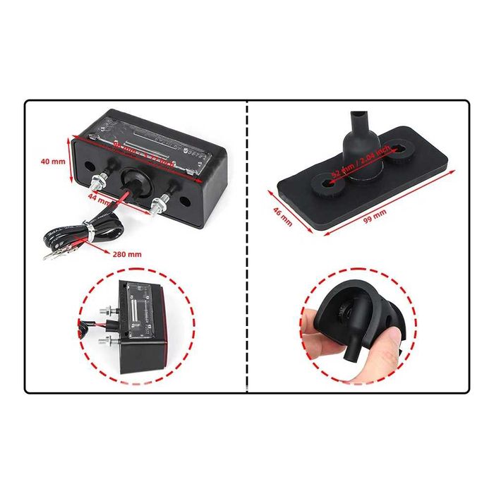 Suporte Matrícula Traseiro Guarda-Lamas Suzuki GSX-R1000 K5 de 05 a 06