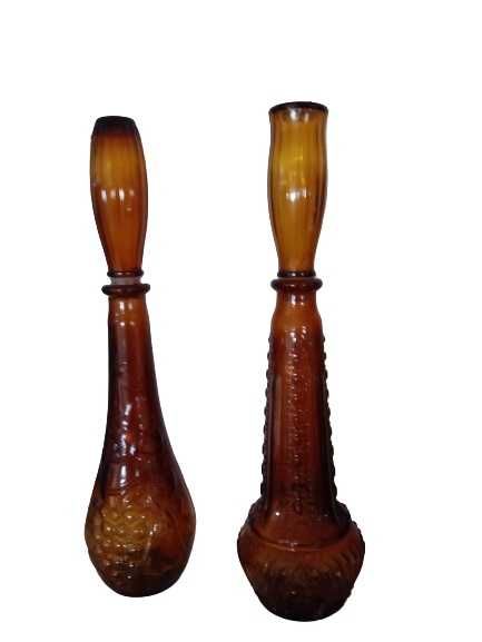 Decantadores de vidro âmbar -"Genie Bottle" da marca Dabs-Portugal.