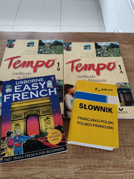 Podręczniki do nauki francuskiego Tempo +gratisy